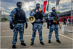 Росгвардия обеспечила матча РПЛ в Москве