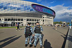 Росгвардия обеспечила правопорядок на футбольном матче в Москве