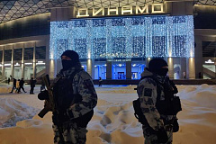 Безопасность хоккейного матча  в Москве обеспечила Росгвардия